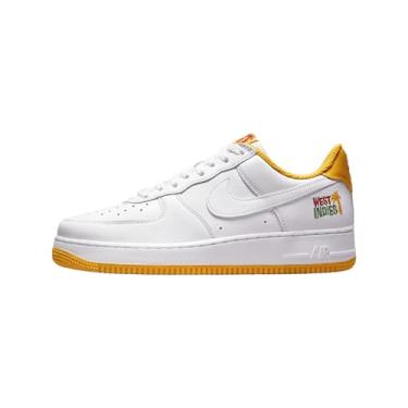 Imagem de Nike Tênis masculino Air Force 1 Low Retro QS West Indies (DX1156-101, branco/ouro universitário), Branco/ouro universitário, 37