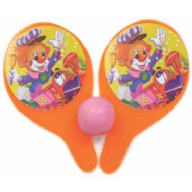 Imagem de kit 02 Mini Raquete De Mesa Ping Pong Com Bolinha Brinquedo Infantil -