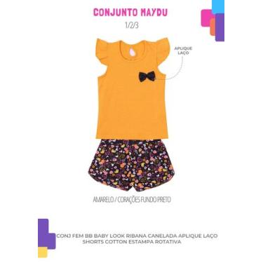 Imagem de Kit 5 unidades Conunjo Maydu Infantil Feminina, Amarelo, 08
