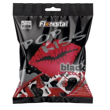 Imagem de Pirulito Pop Kiss Black Cola 120g - Florestal - FLOPI