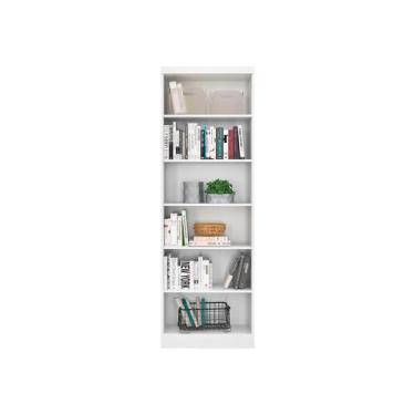 Imagem de Estante Prateleira de Livro Multiuso 183 Altura Midria -Branco Branco 