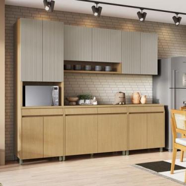 Imagem de Cozinha Completa 5 Peças 12 Portas 5 Gavetas Simone Mendes 270cm 100% 