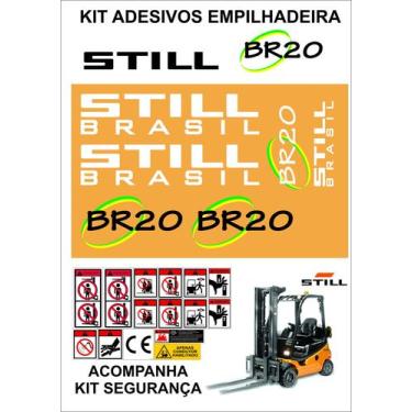 Imagem de Adesivos Empilhadeira Still Brasil BR20 - MJS