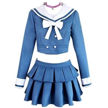 Imagem de Cos V3 Killing Harmony Tenko Chabashira Cosplay Fantasia Uniforme Fantasia de Halloween Carnaval, Feminino G, One Size