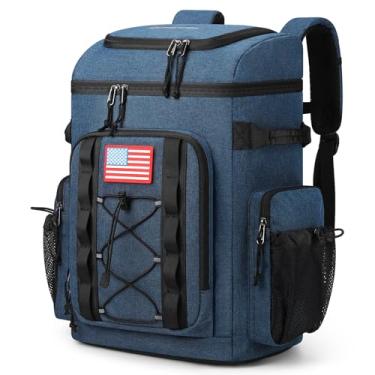 Imagem de Maelstrom Mochila Cooler, 35 latas, mochila térmica isolada, bolsa térmica macia e leve à prova de vazamento, cooler de praia de grande capacidade, mochila impermeável para homens e mulheres