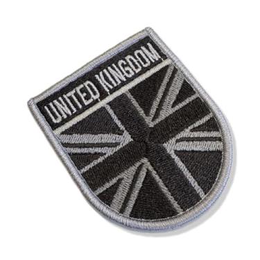 Imagem de BP0001E-002 Bandeira Reino Unido Patch Bordado 6,8×8,0 (B- Fecho de contato gancho.)