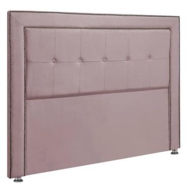 Imagem de Cabeceira Estofada para Cama Box Casal 140cm Ravena Veludo - SOFA STOR