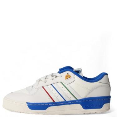 Imagem de adidas Tênis masculino Rivalry Low, Branco nuvem/melhor escarlate/azul, 44