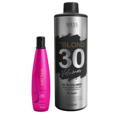 Imagem de Aneethun Shampoo Color System300ml + Wess ox 30 Vol. 900ml