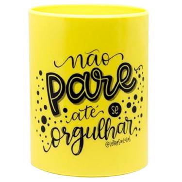 Imagem de Porta lápis / caneta Amarelo Pastel Newpen up colecionável