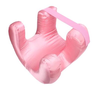 Imagem de Travesseiro de Rosto, Travesseiro do Pescoço Cervical, Travesseiro de Beleza Ergonômica, Espuma de Memória de Tecido de Seda, para Laterais, Costas e Dormentes de Estômago (Rosa)