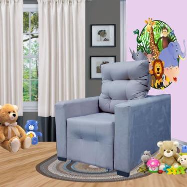 Imagem de Poltrona De Amamentação E Decoração Quarto Sala Reclinável Leticia - S