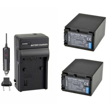 Imagem de Kit 2 baterias np-fv120 p/ sony + carre np-fv100 - Memorytec