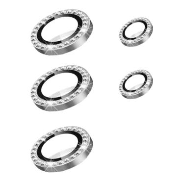 Imagem de Kit Película Lente Câmera Lisa Ou Pedrinhas Brilho Compatível Com Samsung Galaxy S22 S23 S24 S25 Fe Plus Ultra Pedrinhas Prateado S23 Ultra