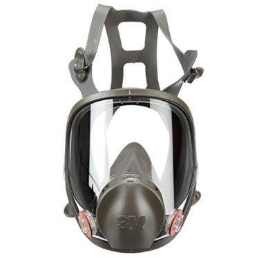 Imagem de 3M Respirador Reutilizável De Máscara Facial Completa 6800, Niosh, Lente Grande, Proteção Ocular De Alto Impacto Ansi, Vedação Facial De Silicone, Arnês De Quatro Pontos, Ajuste Confortável, Pintur