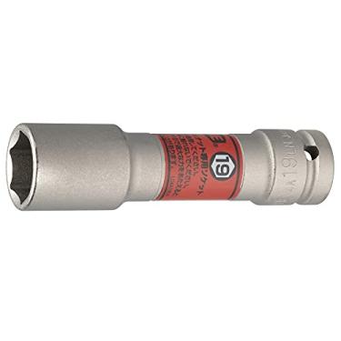 Imagem de TONE Porca de roda tipo fino soquete longo para chave de impacto 4A-19LN 1/5.1 cm unidade vermelha 19 mm
