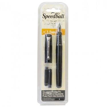 Imagem de Caneta Tinteiro Speedball Caligráfica Pena 1.5Mm Itálica