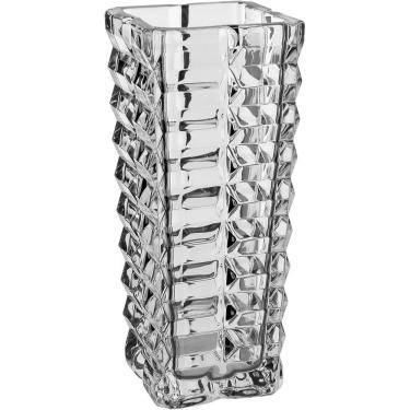 Imagem de Vaso Decorativo Enfeite Casa Quadrado Home&co Eco Crystal 29x12x12cm Transparente