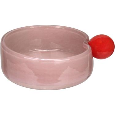 Imagem de Vaso Decorativo Centro Mesa Home&co Vidro 6x18x18cm Lilás Fruteira