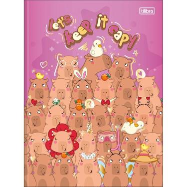 Imagem de Caderno Universitário Capyclub Tilibra Capa Dura Brochura - 80 Folhas Roxo