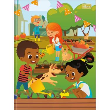 Imagem de Caderno Universitário Sapeca Feminino Tilibra Capa Dura Brochura - 96 Folhas Fazenda