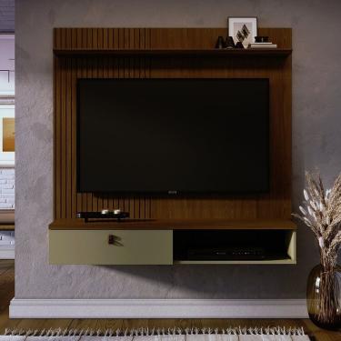 Imagem de Bancada Suspensa Para Tvs Até 55 Pol Iris Cumaru-opala