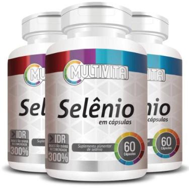 Imagem de Kit 3X Selênio 300% IDR 60 cápsulas - Multivita
