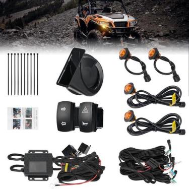 Imagem de Kit de pisca-pisca KEMIMOTO UTV com buzina Plug & Play Polaris Can-Am