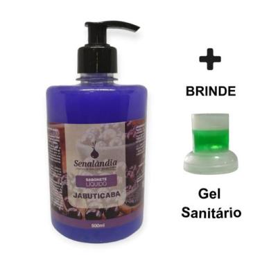 Imagem de 1 Sabonete Líquido Grande 500ml Cheiroso de Jabuticaba Válvula Pump da