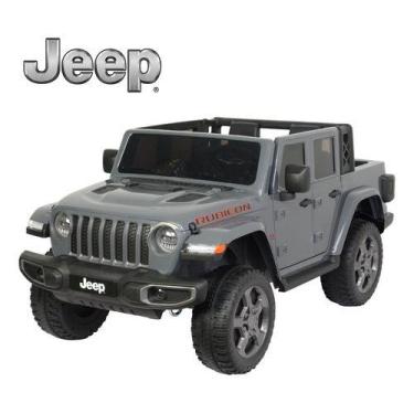 Imagem de Mini Carro Elétrico Jeep Gladiator Rubicon 4x4 Cinza 12v - Importway