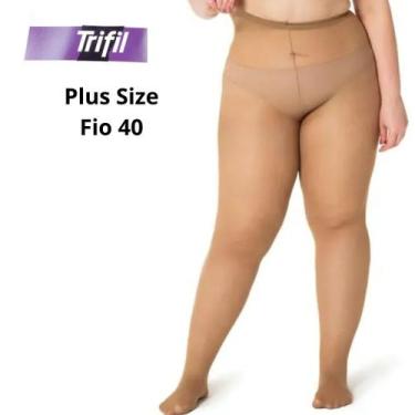 Imagem de Meia Calça Feminina Plus Size Fio 40 Denier - Trifil, Natural, 2XG (48