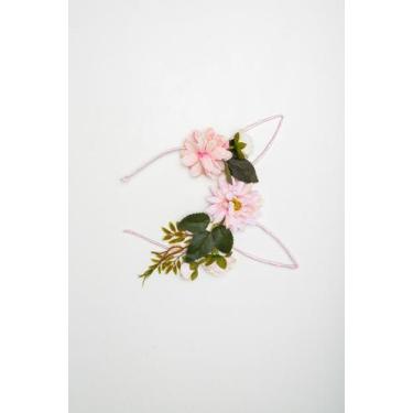 Imagem de Tiara para Páscoa Com Flor - Festas e Fantasias, Rosa