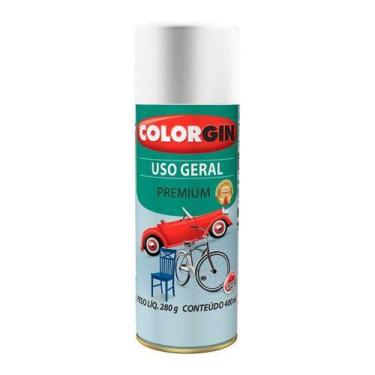 Imagem de Spray Tinta Uso Geral Cores Lisas Branco Acabamento - Colorgin 400ml