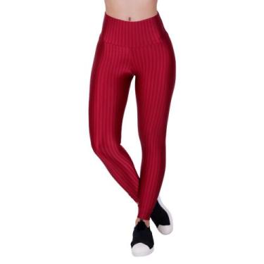 Imagem de Calça Legging 3D Cirrê Roupa de Academia Cintura Alta - c4 LAURA - TER