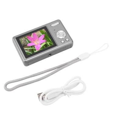 Imagem de Câmera digital de 12mp 1080p 2.4in TFT Screen 16x Zoom Auto Focus Digital Camera para estudantes Crianças Vloggers Viajantes (Cinza)