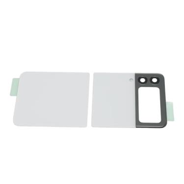 Imagem de Generic Porta de Alojamento de Vidro Traseiro, Profissional Fácil de Instalar Flip Telefone Substituição de Tampa Perfeitamente Compatível para Reparo de Telefone (Branco)