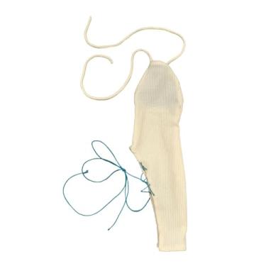 Imagem de YIJU Vestido curto sem mangas em escala 1:6, bodycon, minivestido, elegante, moderno, retrô, roupa para bonecos de ação de 12'', Style a