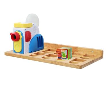 Imagem de Prateleiras flutuantes para Little Tikes Story Dream Machine, prateleira de parede para projetor Little Tikes, livros, reprodução de áudio, bandeja organizadora de personagens para crianças e meninas
