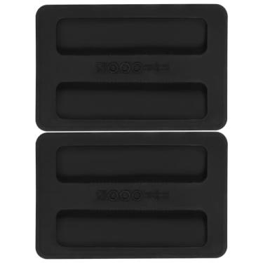 Imagem de 2 peças de capa de silicone para torradeira, 2 fatias, acessórios para máquina de pão, torradeira, tampa protetora, tampa, sanduíche, acessórios para cozinha, (preto)