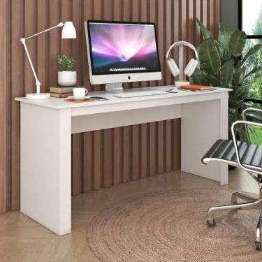 Imagem de Mesa para Trabalho de Estrutura Reta Fellicci - Branco, Branco