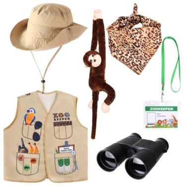 Imagem de Fantasia Kyson Kids Zookeeper, conjunto de 6 peças Safari Explorer