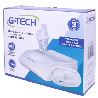 Imagem de Inalador Nebulizador Ar Comprimido – Baixo Ruído, Adulto e Criança