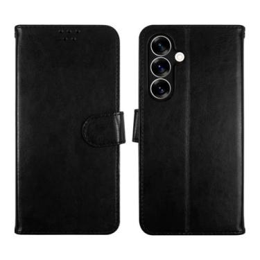 Imagem de Capa Carteira + Película De Vidro 3D Para Samsung S25 Plus - Db