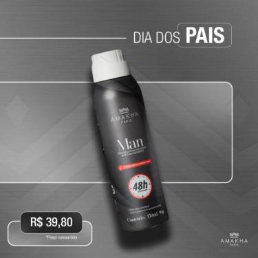 Imagem de Desodorante aerosol antitranspirante MAN - AMAKHA