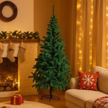 Imagem de Arvore Natalina Pinheiro Artifical 180cm 720 Galhos Verde Folhagem Rea