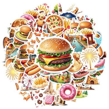 Imagem de 70 peças adesivos de papelaria para viagem, viagem, aventura, adesivos de grafite, adesivos caprichosos, brinquedo para guitarra, faça você mesmo, bicicleta, skate, laptop, bagagem, decoração, laptop