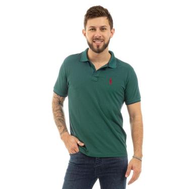 Imagem de Camisa Polo Masculina Básica Piquet Algodão Confortável