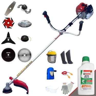 Imagem de Roçadeira Robusta 8 Em 1 Bcj431 + 6 Facas + Óleo Stihl + Epi