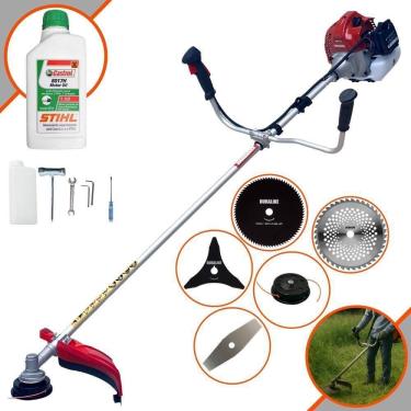 Imagem de Roçadeira 5 Em 1 Kawashima Bcj521l 52cc 2,5hp + Óleo Stihl