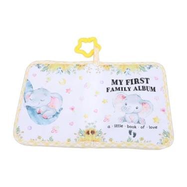 Imagem de TOPINCN Bebê Primeiro Livro de Pano Macio Foto Primeiro Livro Fotos álbum de Memória do bebê Presente Contém Fotos para Bebês Recém-nascidos da Criança